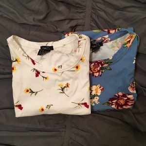 Two Tank Tops in Beautiful Floral Designs!
